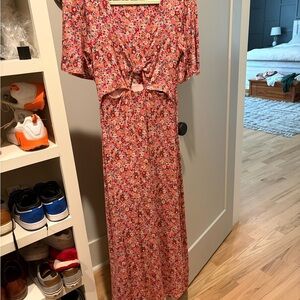 Z Supply Floral Multi-Color Maxi Dress